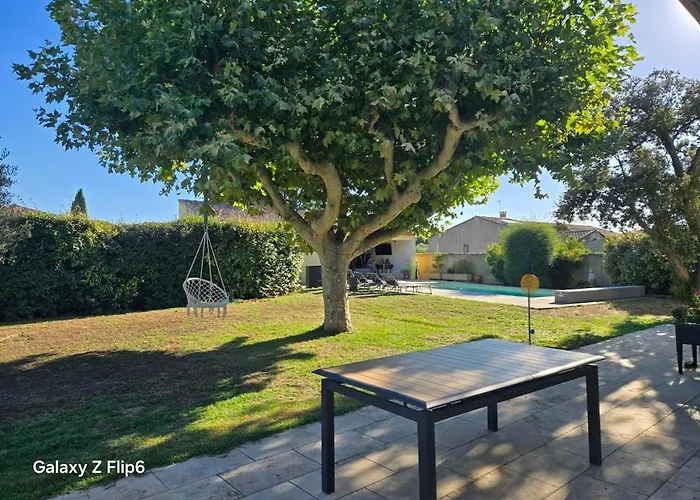 וילה Non-smoking House Between Nimes And Avignon 10 Personnes *